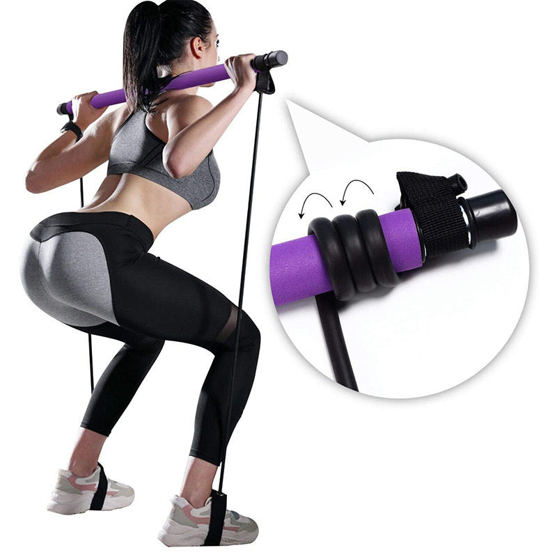 Laden Sie das Bild in Galerie -Viewer, Fitness Yoga Pilates Bar Portable Gym Accessories Sport Elastic