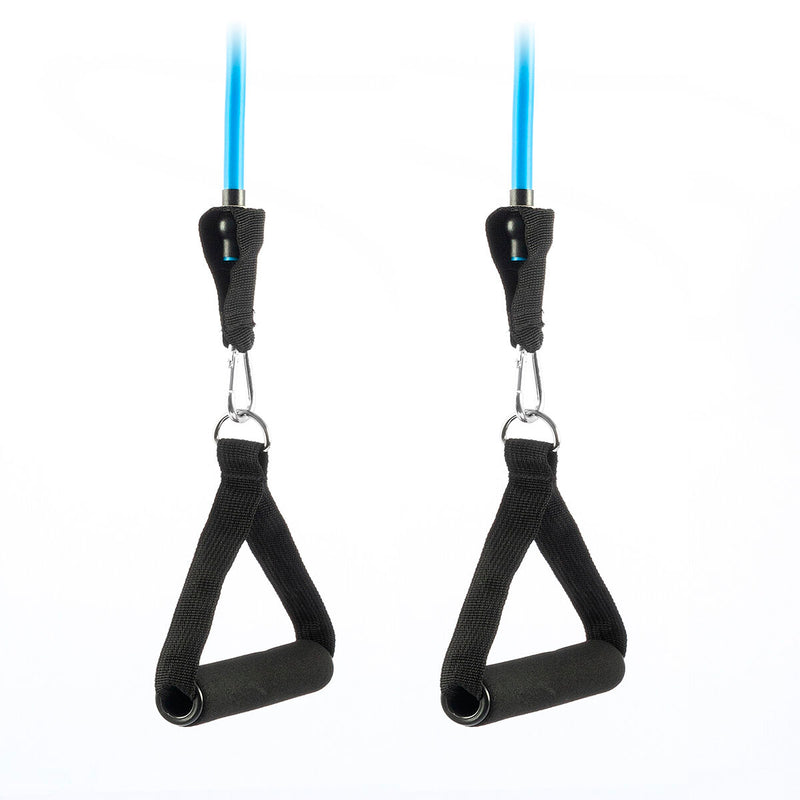 Laden Sie das Bild in Galerie -Viewer, Set of Resistance Bands with Accessories and Exercise Guide Tribainer