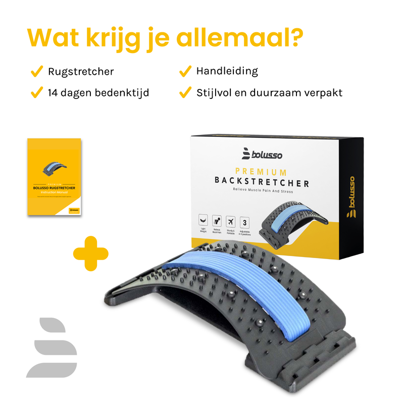 Laden Sie das Bild in Galerie -Viewer, Bolusso Backstretcher For Back Pain Adjustable Backstretcher