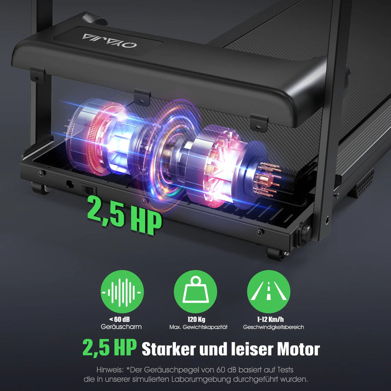 Laden Sie das Bild in Galerie -Viewer, Treadmill Walking Pad for Home 3in1 Folding Under Desk Treadmill 2.5HP
