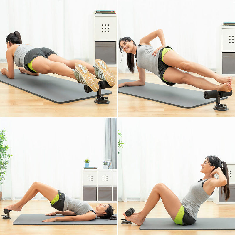 Laden Sie das Bild in Galerie -Viewer, Sit-up Bar for Abdominals with Suction Pad and Exercise Guide CoreUp
