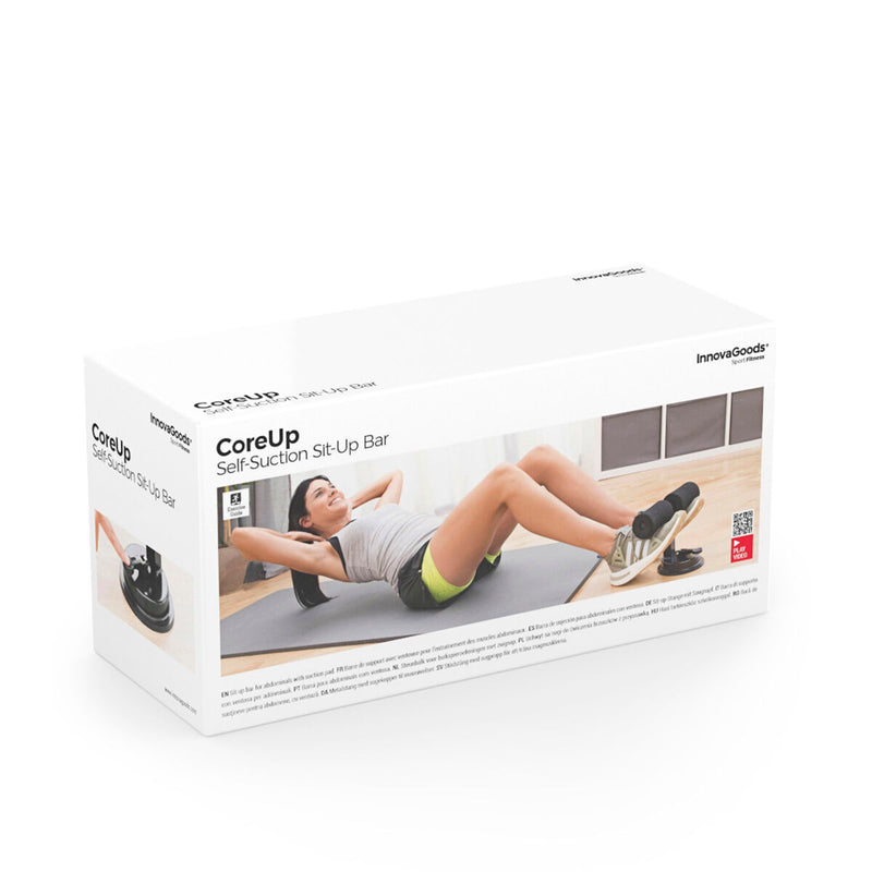 Laden Sie das Bild in Galerie -Viewer, Sit-up Bar for Abdominals with Suction Pad and Exercise Guide CoreUp
