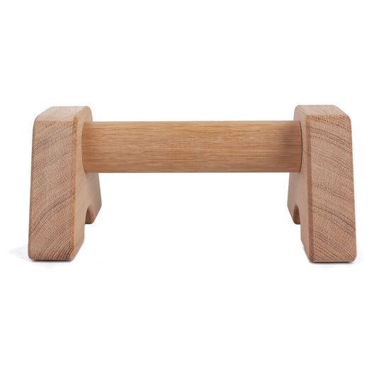 Oak parallettes for push-ups and street workout - set of 2